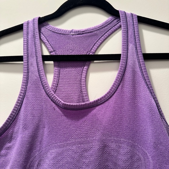 Lululemon run swiftly purple racerback tank workout gym yoga athleisure hiking 6 - Picture 7 of 11